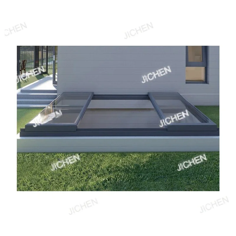 

Автоматическая прозрачная стеклянная крыша-люк HS из алюминия с функцией вентиляции для автодомов, на заказ (депозит)