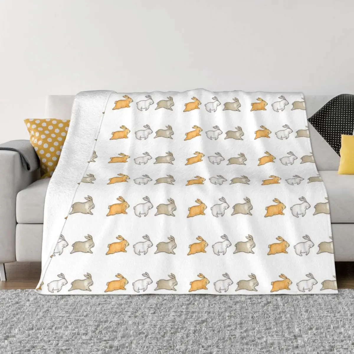 

The Bunny Hop Throw Blanket Decorative Blankets Blankets Sofas Of Decoration