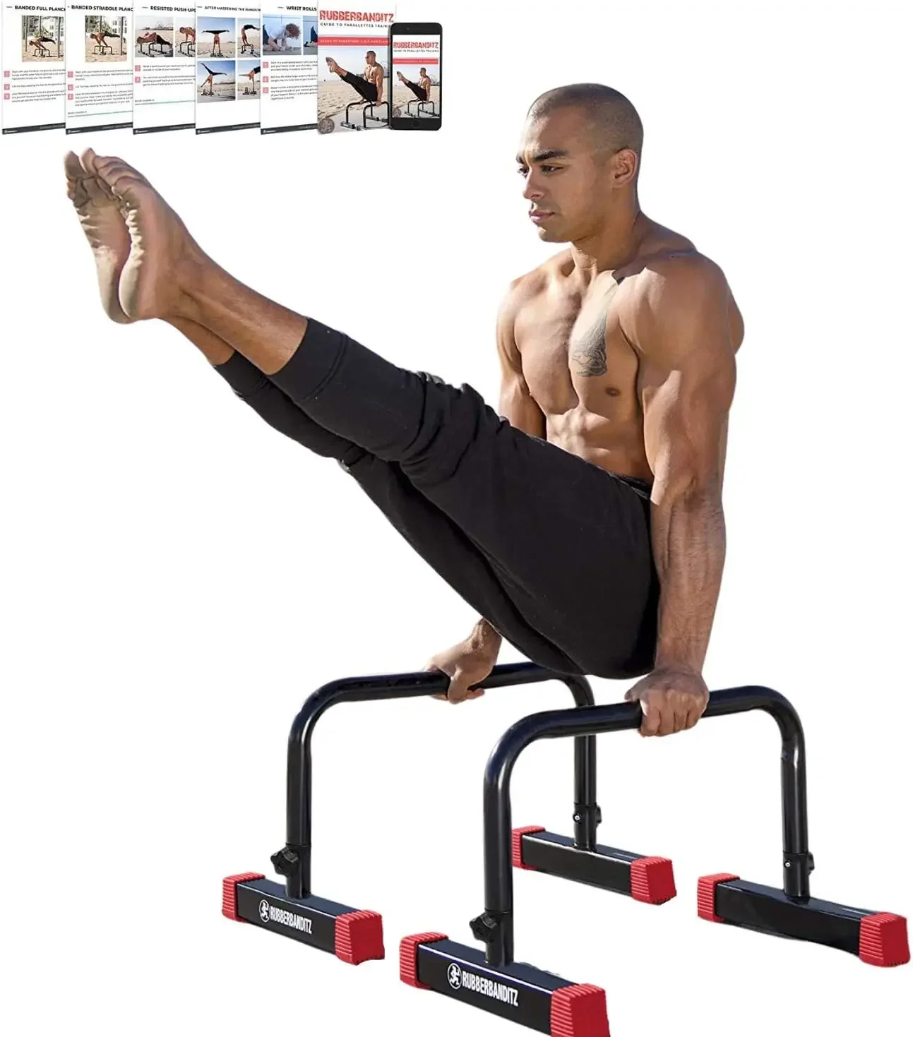 Parallel Bars & Dip Station, Home Gym Essentials for L-Sit, Calisthenics, and Upper Body Workouts, Heavy Duty Ideal for Push Ups