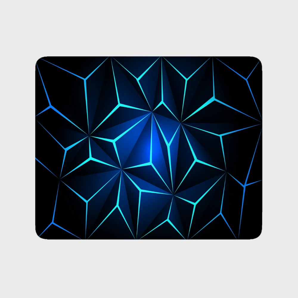 Geometric Mousepad Small Mouse Pad Computer Desk Mat Overlock Rubber Pc Keyboard Accessories Mouse Mat Laptop Keyboard Pads