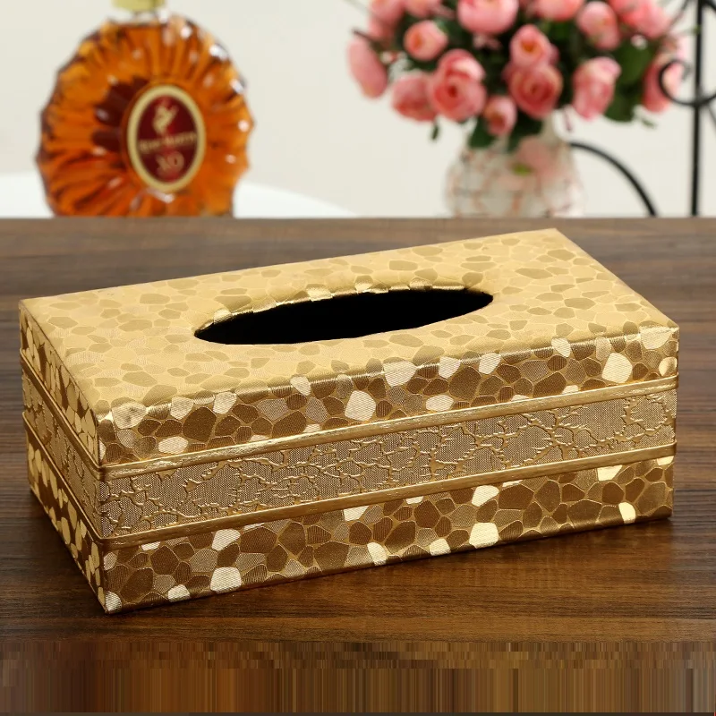 Boîte à mouchoirs en cuir de haute qualité, porte-serviettes, étui en papier, couverture de boîte à mouchoirs, stockage de serviettes de voiture,