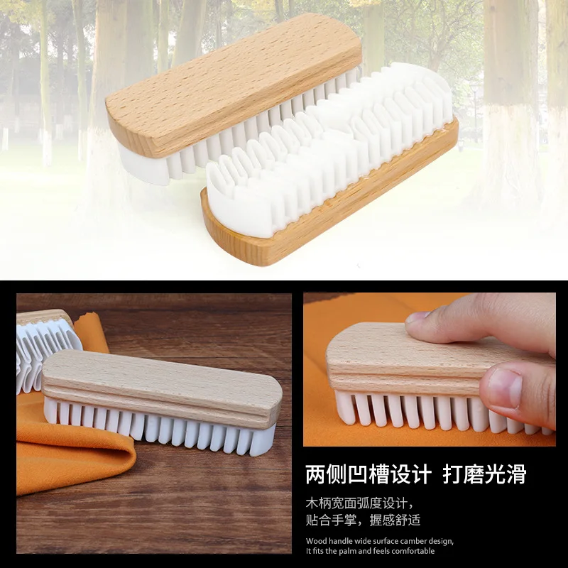 1 PC Shoes Interior Parts Cleaning Brush Plush Fabric Beauty Care Brush Scrubber Brush for Suede Shoes Boots Bags Cleaner