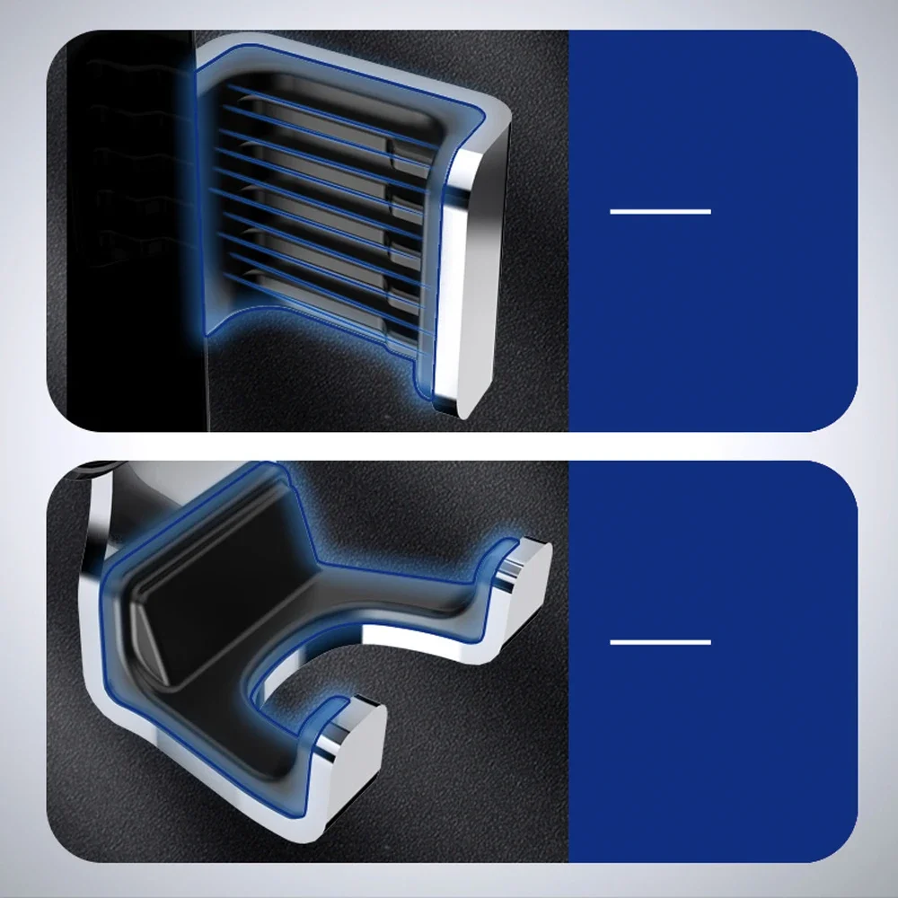 Gravity Car Holder Aluminum Glass Phone Air Vent Clip Mount Mobile Cell Stand Smartphone GPS For iPhone 14 13 12 Xiaomi Samsung - Image 4