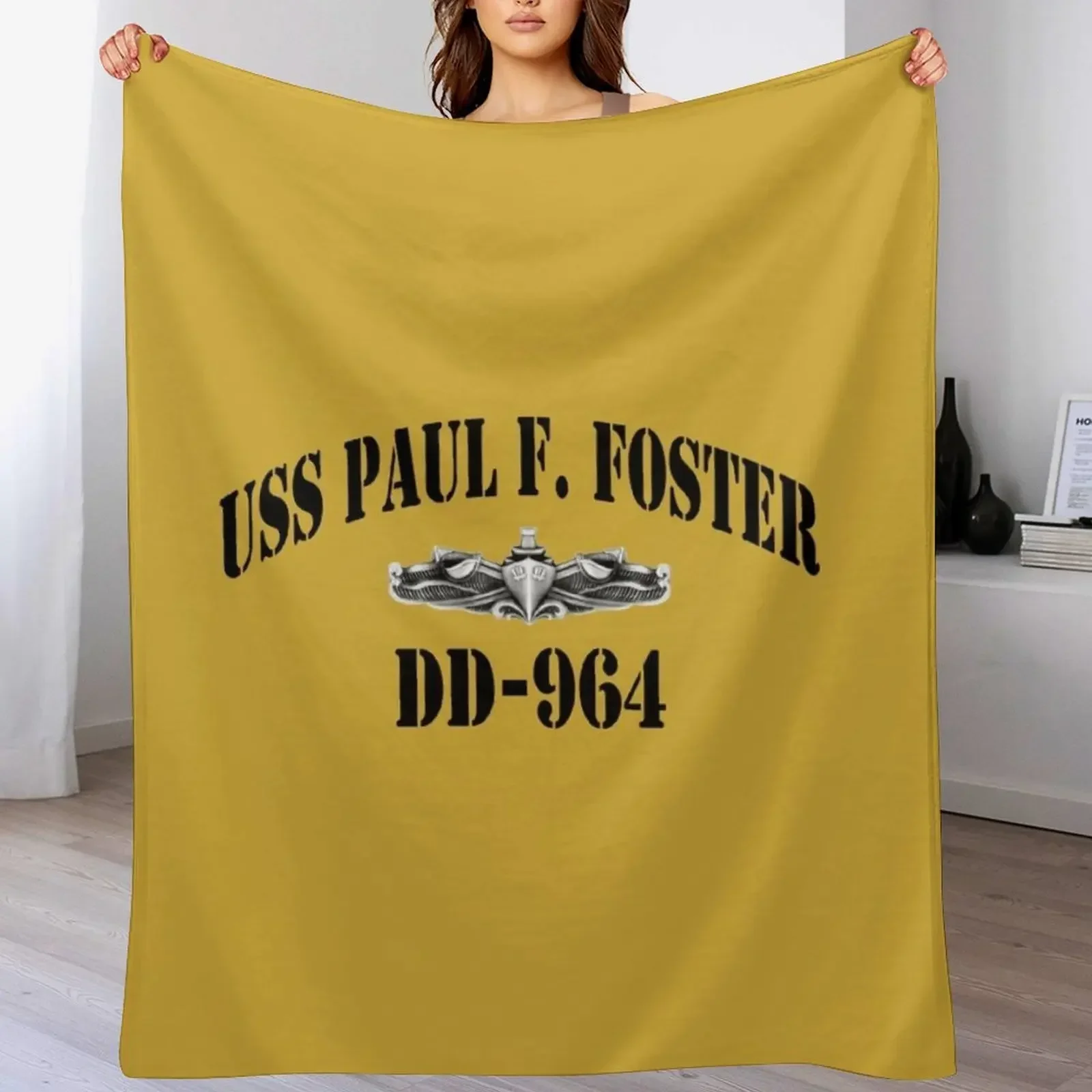 

USS PAUL F. FOSTER (DD-964) SHIP'S STORE Throw Blanket Extra Large Throw Nap Blankets For Bed Blankets