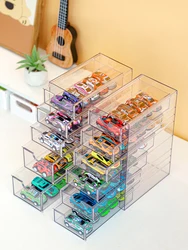 Clear Acrylic Toy Cars Display Case Fit for Monster Jam Trucks,Display Storage Box Toy Trucks Storage Mini Figures Organizer