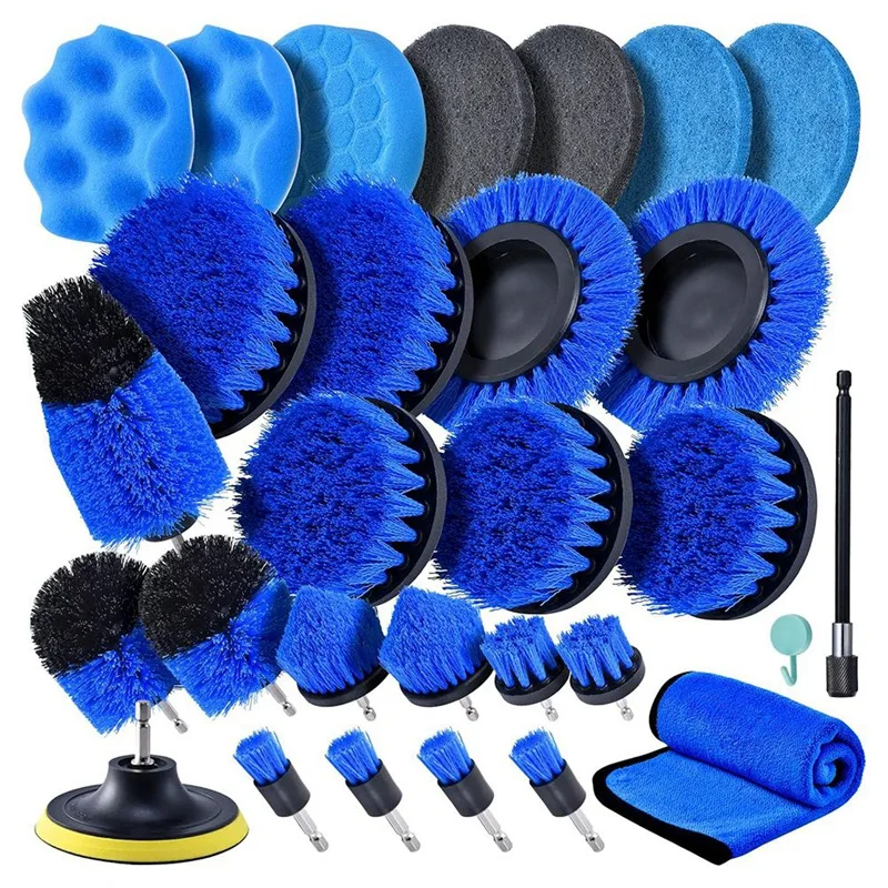 

Drill Brush Attachment Set Replacement 27-Piece Electric Scrubber Cleaning Kit For Tub, Extension Attachment