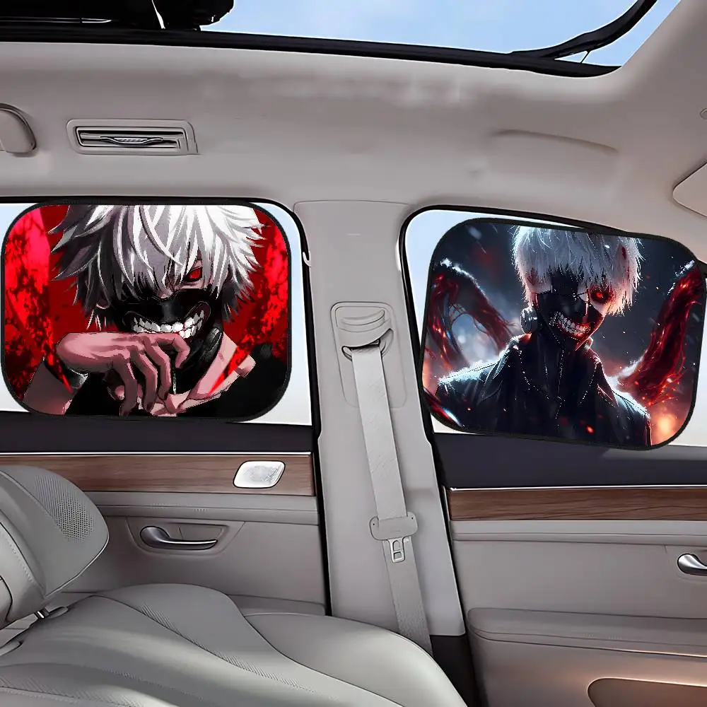 

TokyoS Anime G-Ghoul Universal 1Pcs Car Adsorption SunShade Side Window SunShade Cover Auto Sunvisor For Children Adult