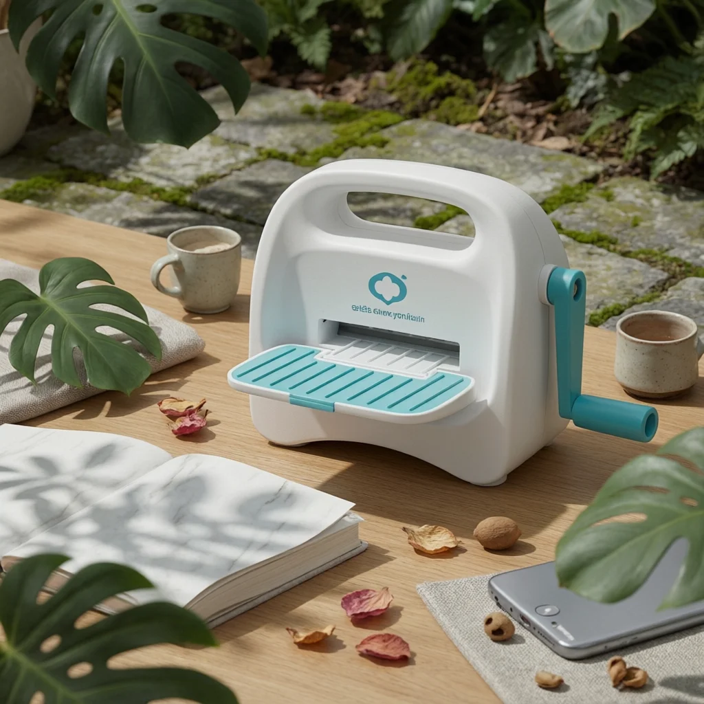 Mini Hand Crank Embossing Machine Foldable Manual Paper Embossing Machine Hand Crank Embosser Portable Scrapbook Die Cutter