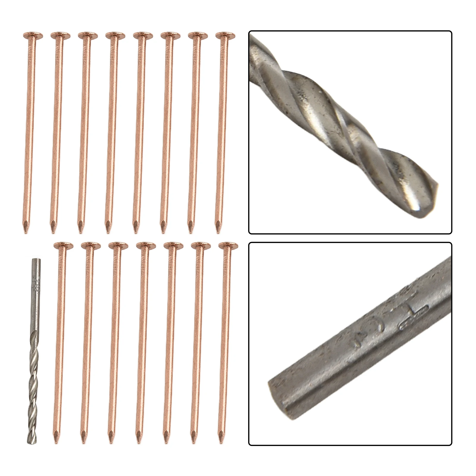 3.15-inch Nails Tree Killer Spikes Best Copper Nails For Gardening Tree Killer 20pcs Package 25pcs Package Drill Bit Included