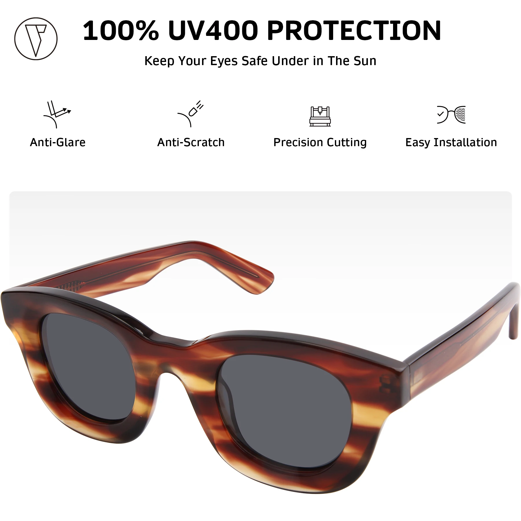 Солнцезащитные очки/очки по рецепту ONDEX, стильные поляризационные линзы UV400, фотохромные линзы, персонализированная мощность от 1,00 до 8,50