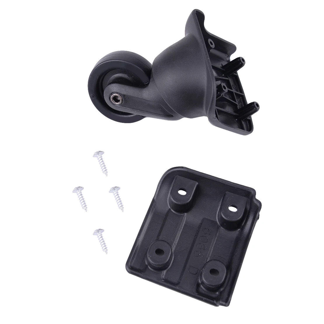 Imagem -03 - Estojo para Bagagem Abs 360 Rodas Giratórias Substituição de Rodízios com Parafuso W044