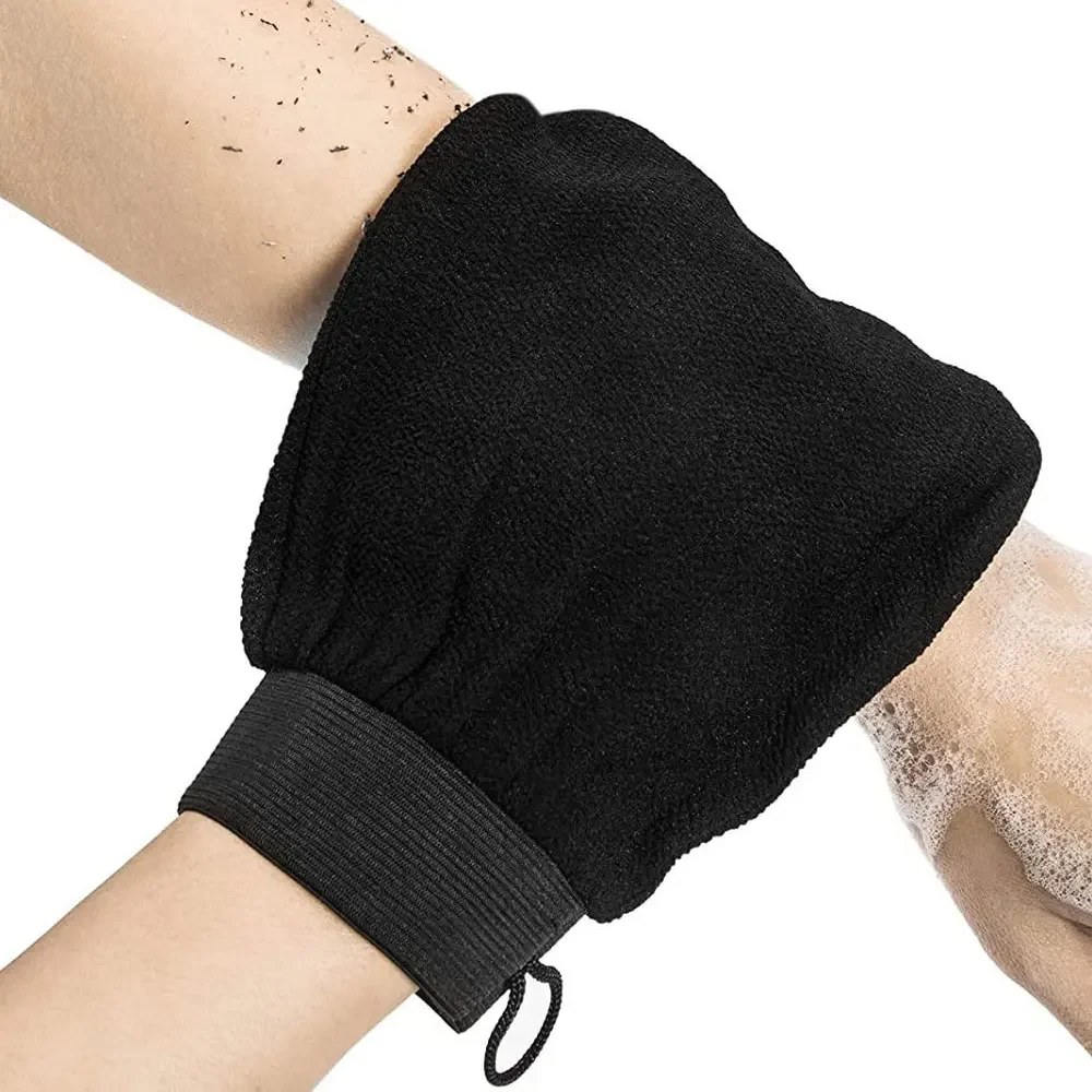 Moroccan Hammam Exfoliating Shower Gloves Painless Remove Dead Skin Scrub Body Korean Massage Mitt Bathroom Cleaning Gadget 1pc