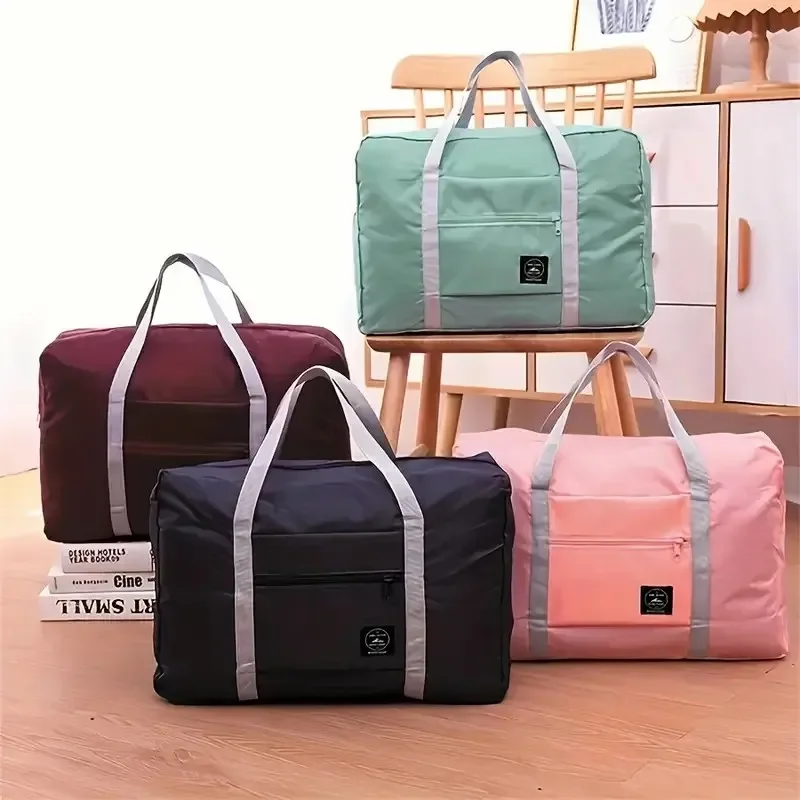 Portable Suitcase Foldable Luggage Bag Large Capacity Sports Storage Bag Clothes Organizer Travel Oversized Handbag Men Women