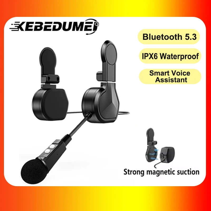 

Motorcycle Bluetooth Helmet Headset with Clip Holder Waterproof Wireless Stereo Moto Helmet Music Player Handsfree Earphone