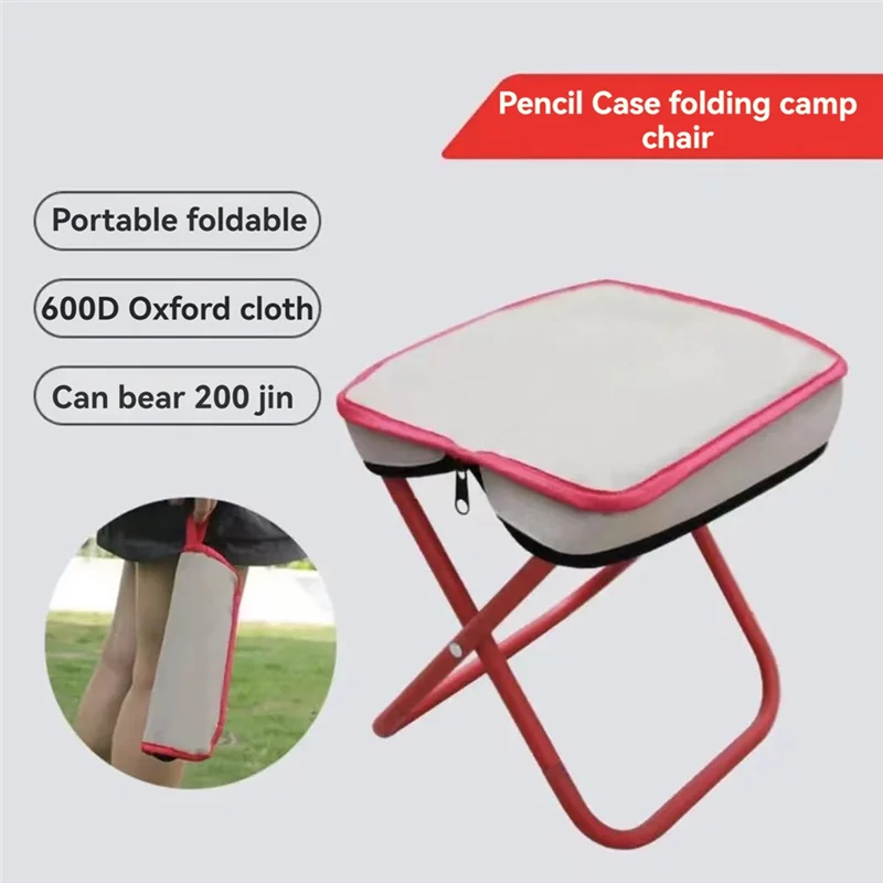 -BOFF المحمولة كرسي تخييم قابل للطي كرسي الصيد البراز مع تخزين قابل للطي متعدد الوظائف صغير السفر رسم البراز