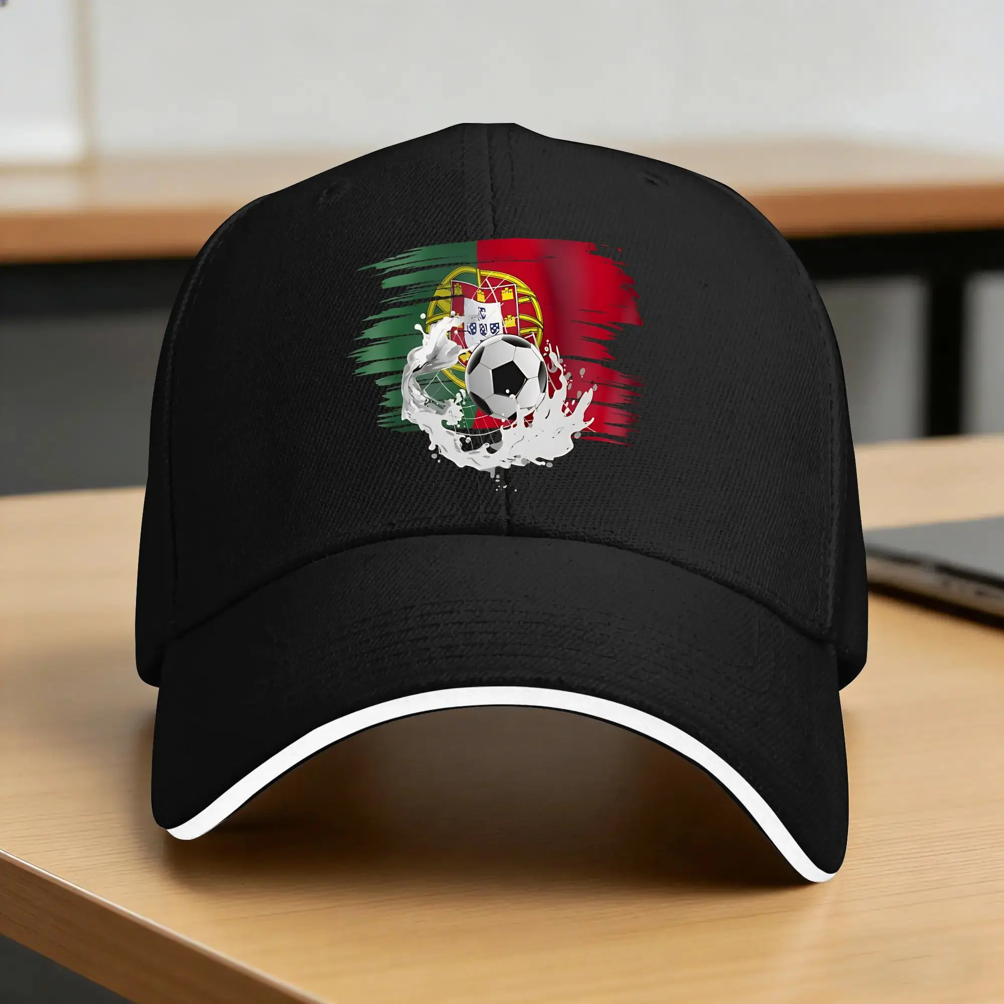 Portugal Flag  Sun Baseball Cap  Summer Fashion Hip Hop Hats For Unisex Men Tennis Skate Baseball Caps