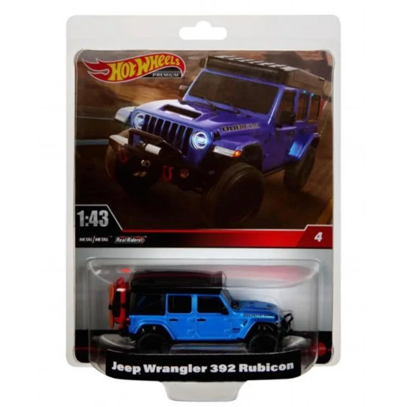 Hot Wheels Premium 1:43 Collection Diecast Car Model Scale Jeep Wrangler 392 Rubicon 2021 Ford Mustang Mach HMD41 Toy Boys Gift