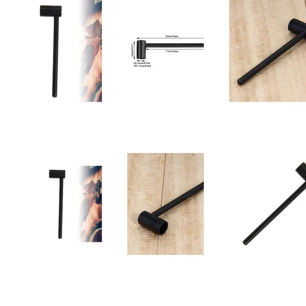 

652F Guitar Metal Adjustment Wrench 5/16 8mm Hexagonal Socket Guitar Wrench Multifunctional Tool For Adjusting Guitars