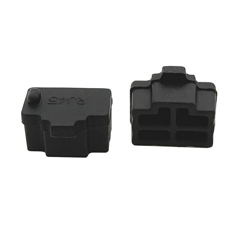 

50PCS RJ45 network port network cable interface silicone dust plug computer TV switch plug seal