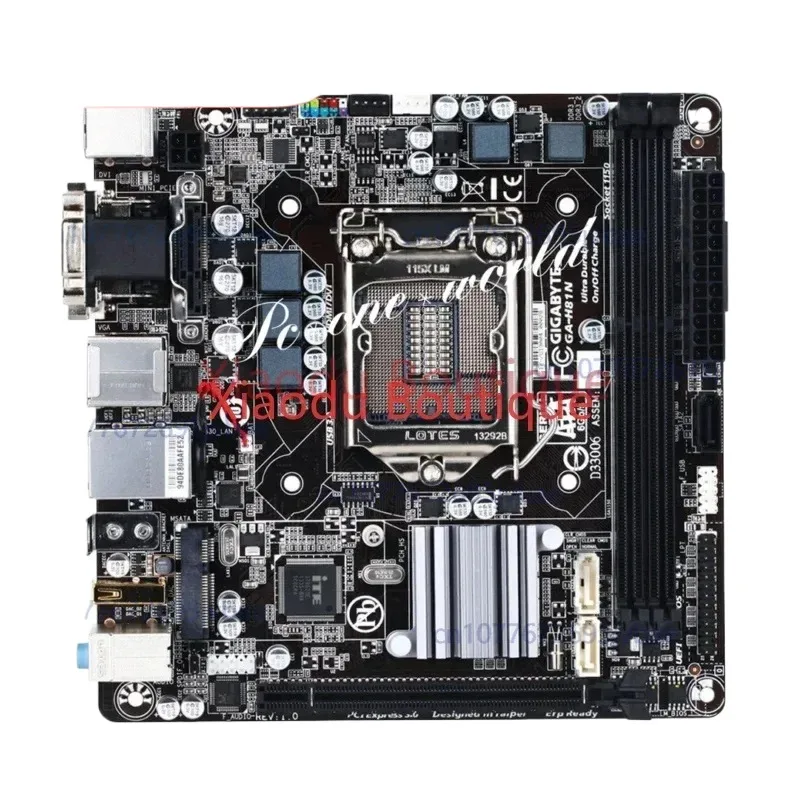 

FOR Gigabyte GA-H81N Motherboard LGA 1150 DDR3 DIMM Intel H81 USB3.0 SATA3 Mini-ITX