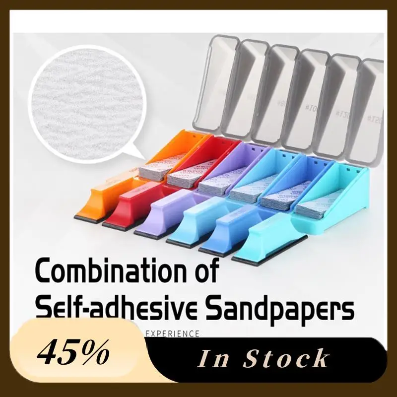 

A78K New Combination Of Self-Adhesive Sandpapers Included Grinding Block For Modeler Hobby Building Tools Model Making DIY