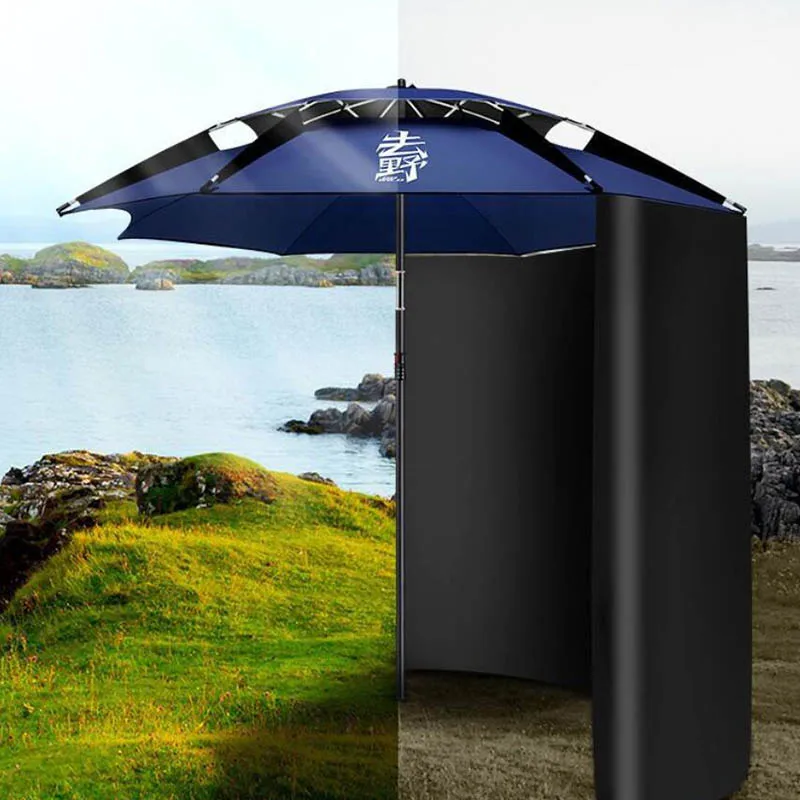 Parasol Fishing Umbrella Outdoor Camping  Umbrella Universal Rainstorm proof Wall  Cloth Ultraviolet Thickened Sunshade Umbrella