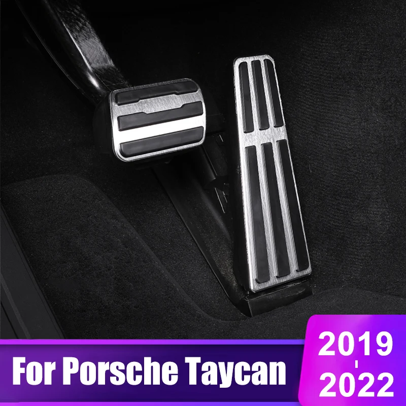 

For Porsche Taycan 2019 2020 2021 2022 2022 Car Accelerator Pedal Brake Pedals Cover Non-slip Pad Accessories