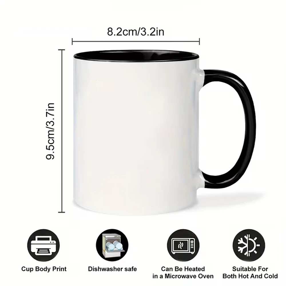 1 Inspirational Red Bird Ceramic Coffee Mug 11 oz - Insulated, Reusable, Multi-Functional Cup with the Quote 