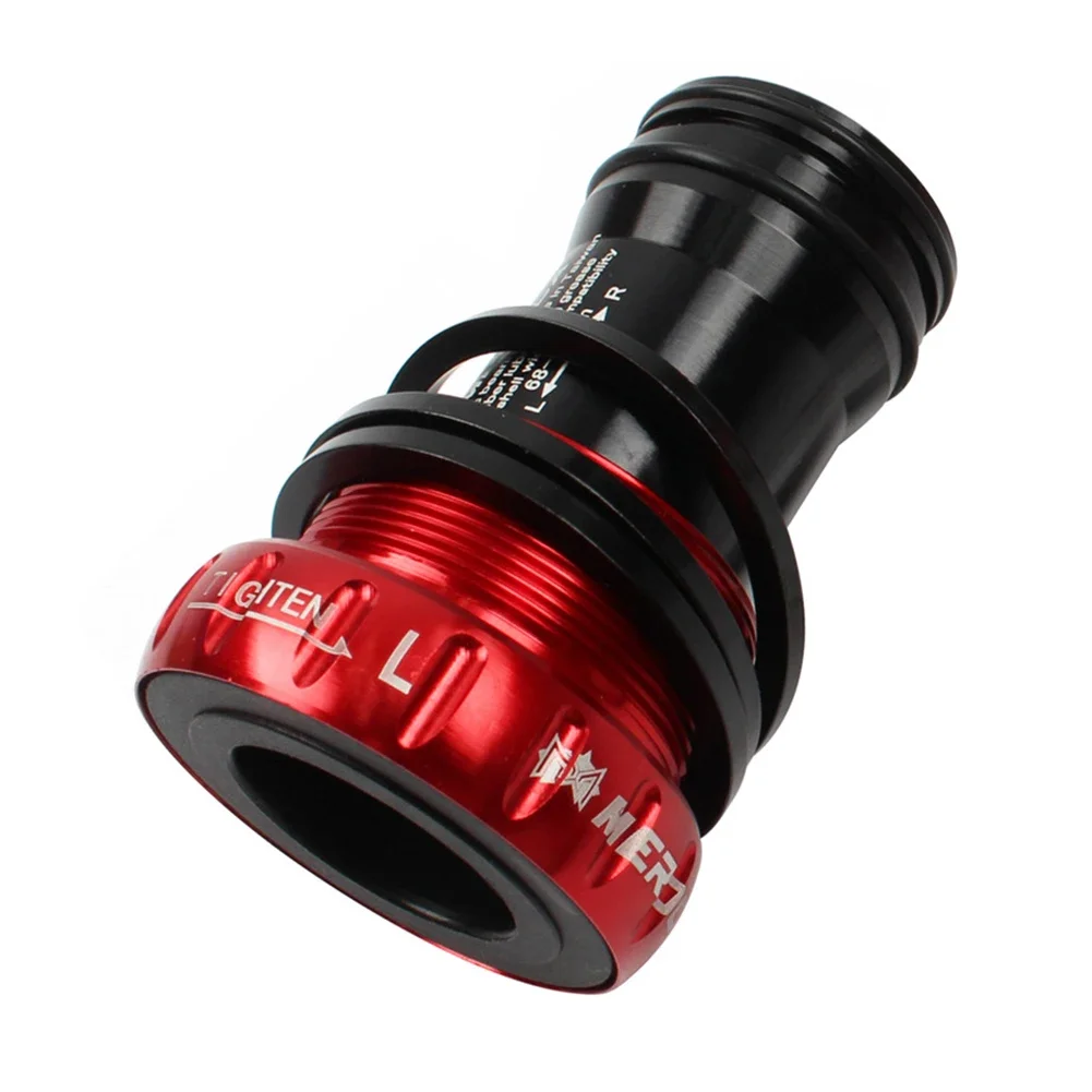 MTB Mountain Bike Bottom Bracket BSA BB 68/73mm 24/24mm Screw-in Center Bicycle Integrated Hollow Bottom Bracket shaft