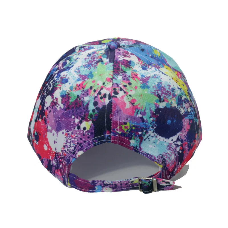 2024 New Spring and Summer Casual Sun Hat Trend Hip Hop Color Graffiti Painted Men\'s and Women\'s Adjustable Baseball Hats Gorras