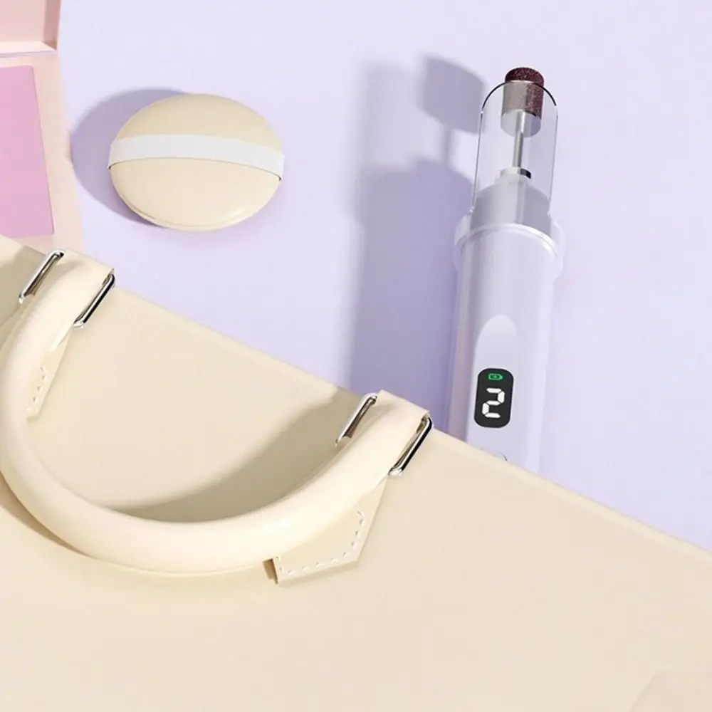 Lucidatore per unghie elettrico portatile Display LCD Asciugacapelli wireless ricaricabile con lampada UV Polimerizzazione rapida Lima per levigatura delle unghie Pedicure