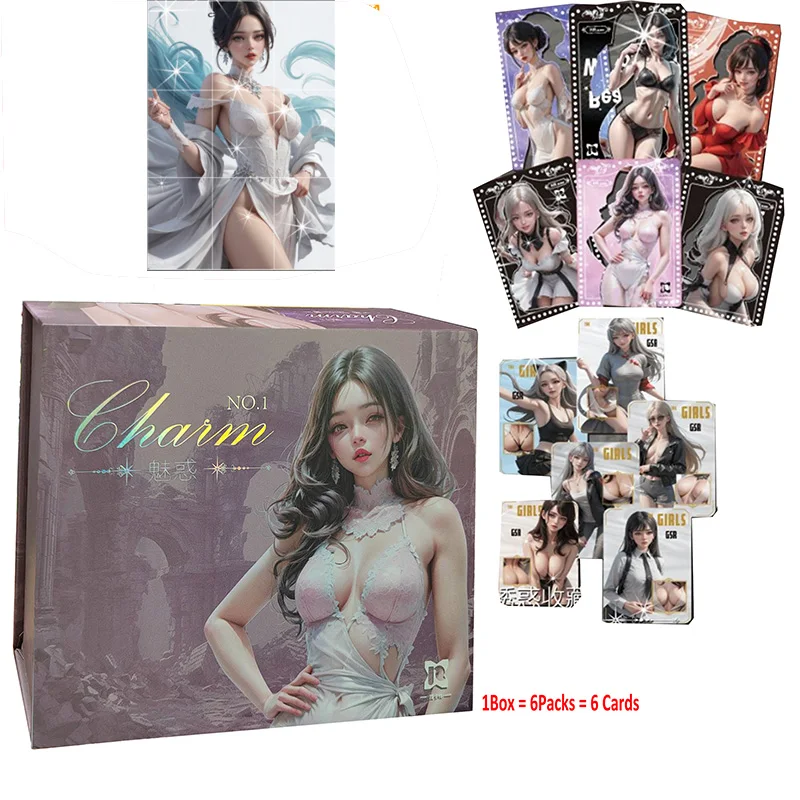 

2024 New Goddess Story Charm Cards Metal Card Brick Girl Party Booster Box Rare Collection Card Children's Toy Gift