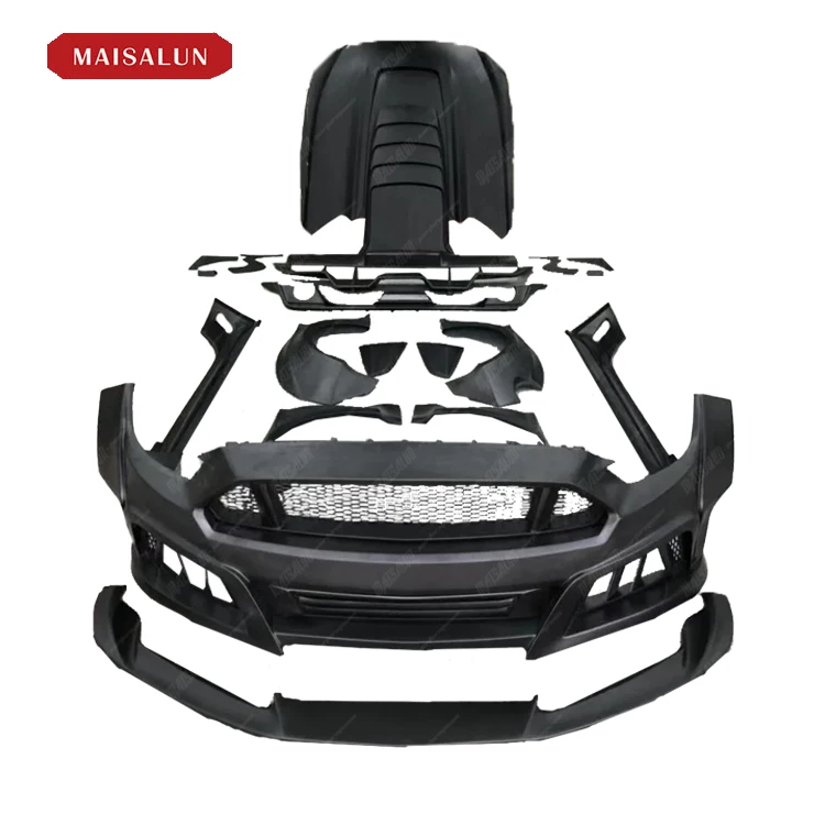 2‑Wide‑Style Conversion Body Kit Front Rear Bumper Hood Side Skirts Exterior Wide‑Body Tuning PartsCar Partsold‑to‑new Upgrade