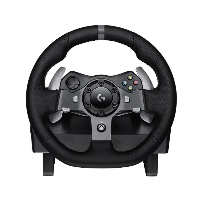 

Original Logitechs G920 Driving Force Racing Wheel and Floor Pedals, Real Force Feedback, Stainless Steel Paddle