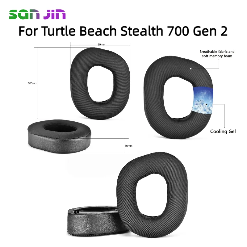 

Cooling Gel Ear Pads For Turtle Beach Stealth 700 Gen 2 Gaming Headphones replacement Earmuffs Ear pillows ear covers cushion
