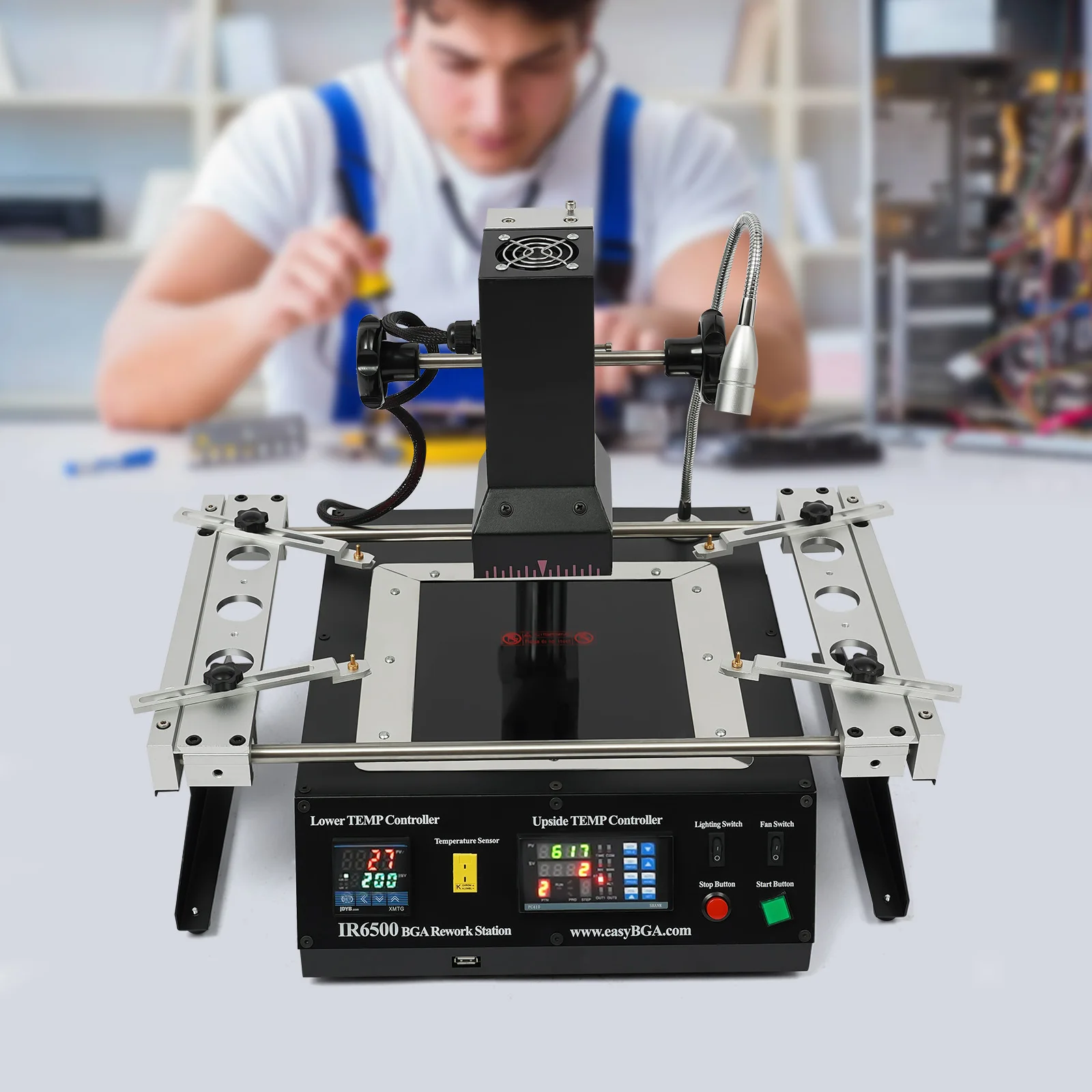 1250W Rework Station for BGA/CSP Repair Welding ,220V/110V IR Heating, IR6500