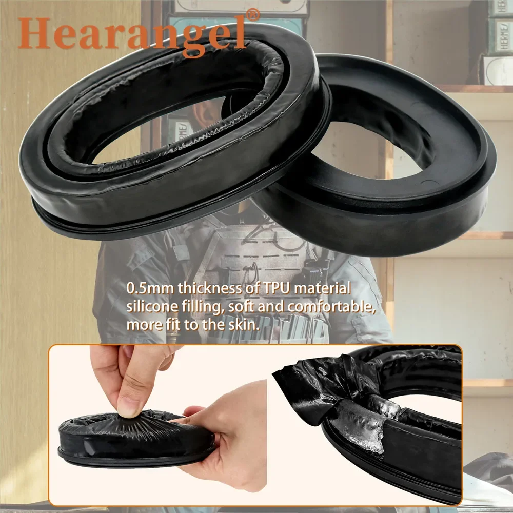 Silicone earmuffs For Pelto Comta I II III serie Headphone ear protection Sports shooting Tactical headset gel ear pads