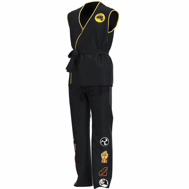 Juego de Anime KOF disfraz de Cosplay Cobra Kai Val Armorr uniforme de Karate ropa de Taekwondo para hombre niños disfraz de gladiador juego de rol