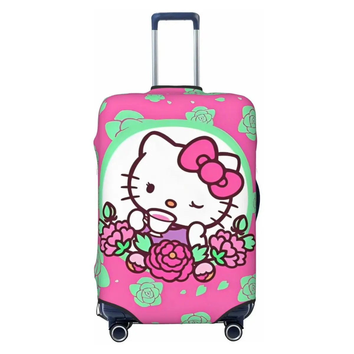 

Чехол для чемодана с принтом «Hello Kitty Cat» и животным, защита для круизной поездки, принадлежности для багажа, отпуск