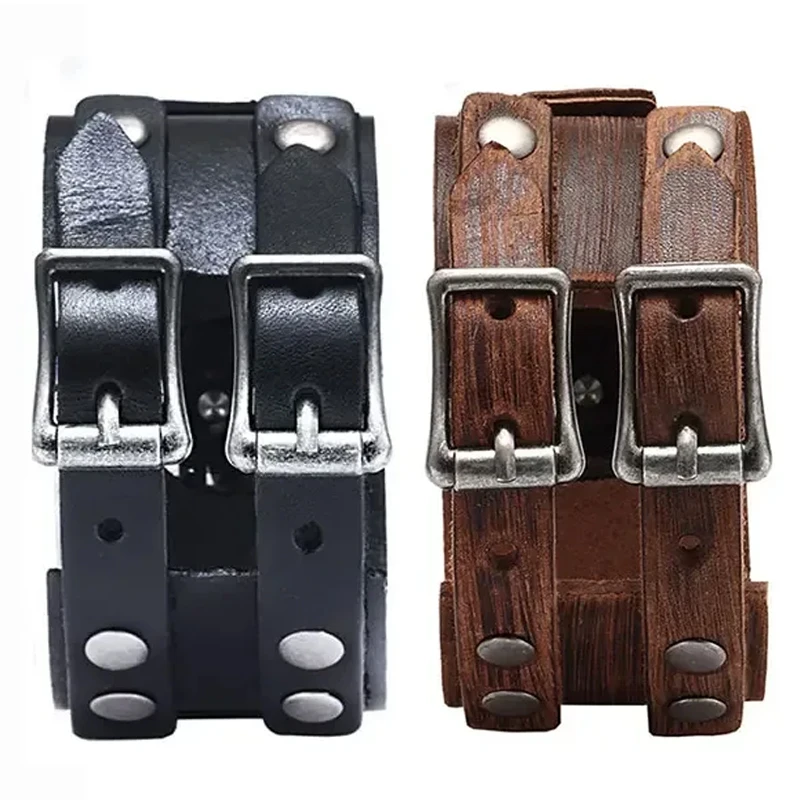 Echtes Lederarmband für Apple Watch Ultra 2 49mm, Armband 45mm 44mm 46mm mit Doppel-Metallschnalle, Armband für iWatch Series 10 9 8 7 6 SE