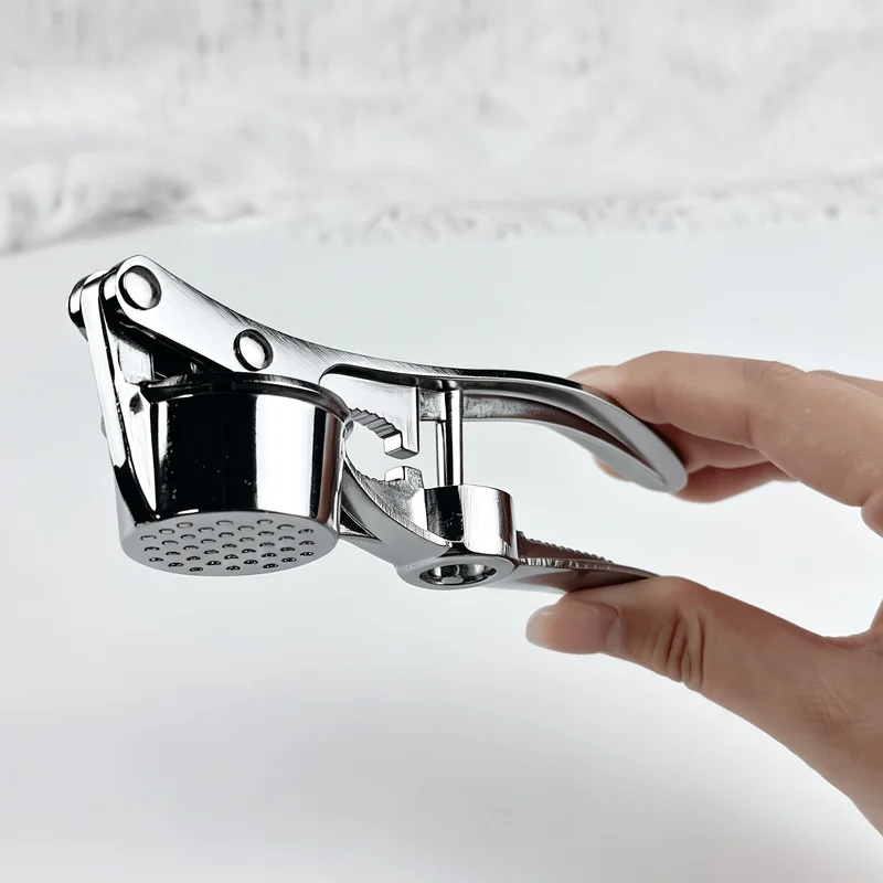 5 in 1 Multifunctional Garlic Press, Multi-purpose Kitchen Tool for Mincing Garlic, Opening Bottles, Removing Pits