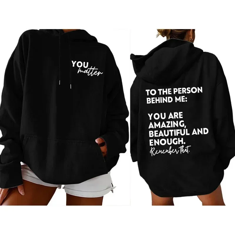 New  TO THE PERSON Hoodie Front Back Print Tracksuit  Harajuku  Sweatshirt  Streetwear  Tracksuit Women Hoodies  Men Clothing