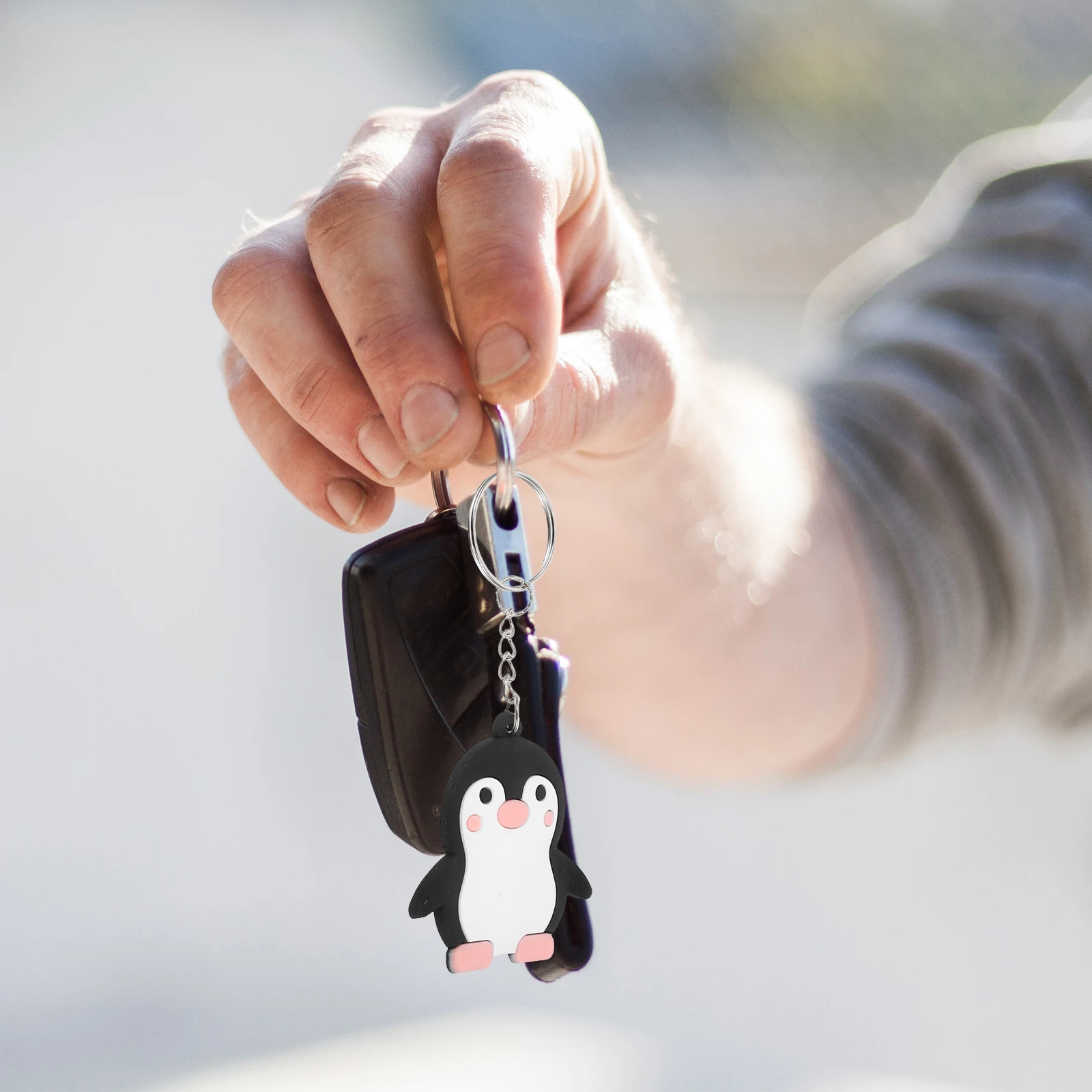 

24 Pcs Animal Penguin Keyring Keychain Ornament for Backpacks Pvc Soft Glue Cute Decor Animal-themed