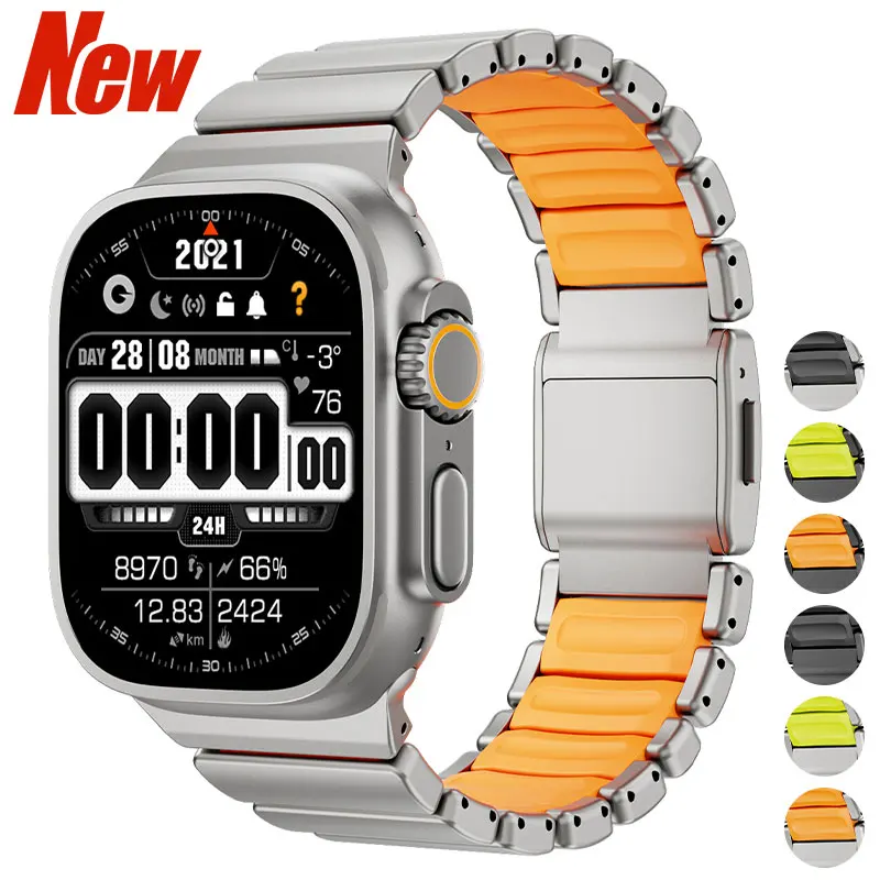 ステンレススチールシリコンマグネットストラップ-apple-watch-ultra-3-2-49mm-バンド-iwatch-シリーズ-11-10-46mm-45mm-44mm-9-8-7-6-se-5対応