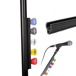 Praktische Pick-Houders Live Microfoon Stand Rubber Gitaar Plectrumhouder Clip