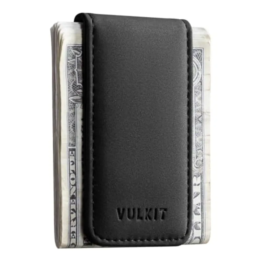 

Magnetic Money Clip Leather Money Holder Minimalist Design Holds Up to 15 Cash