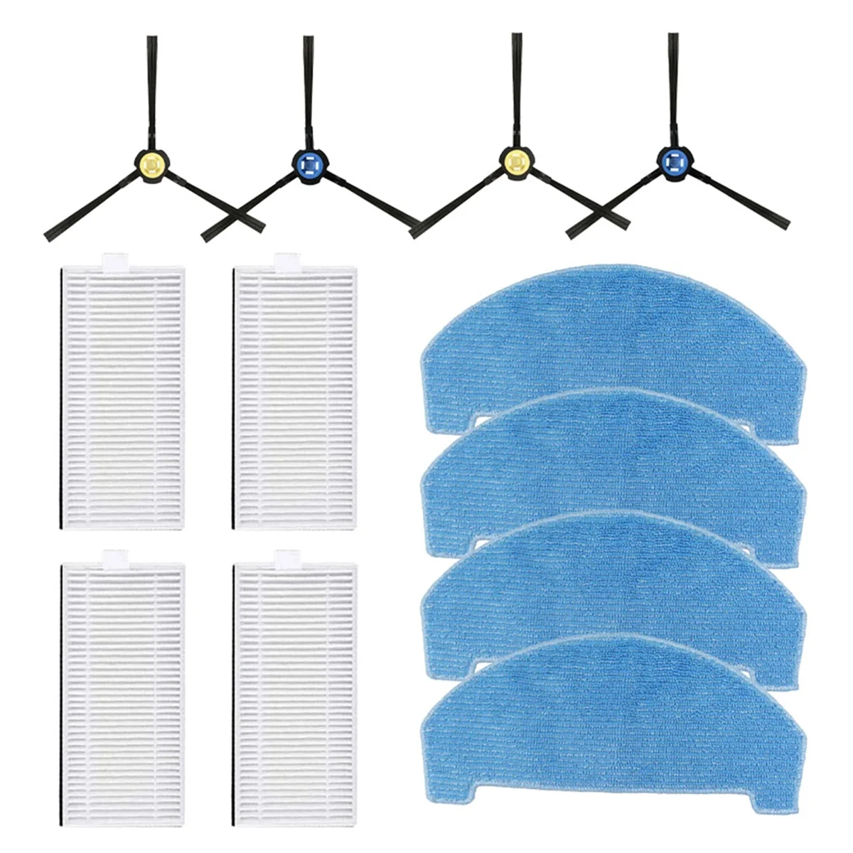 

A74G-For ILIFE A20 T20s / Polaris PVCR 3600 / G2 0926W / G2 0726W / G2 1226 Accessories Filter Side Brush Mop Cloth