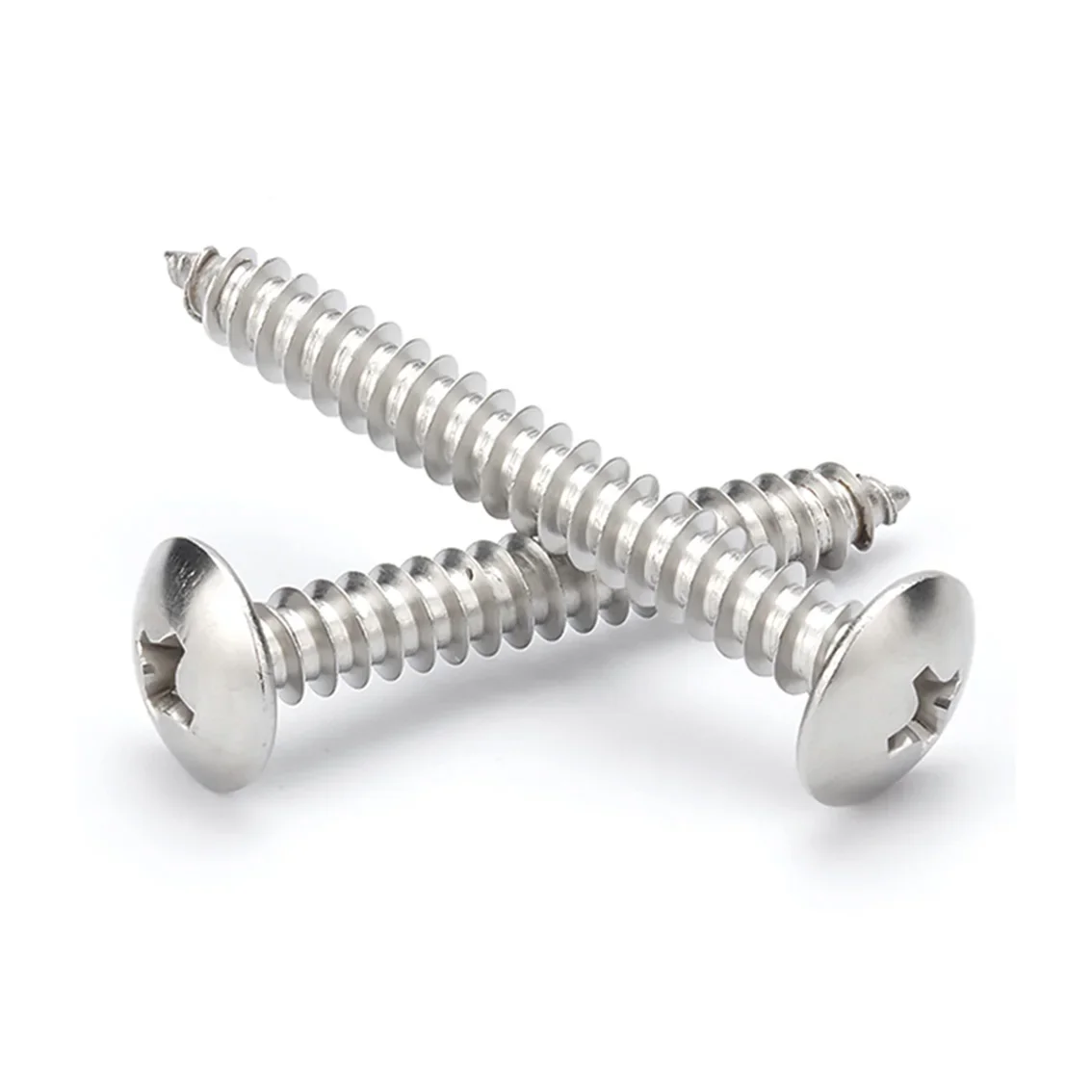 M3 M4 M5 M6 Serration Curved Countersunk Round Head Cross Screws 316 Stainless Steel Quick Tapping Self-Tapping Wood Screw