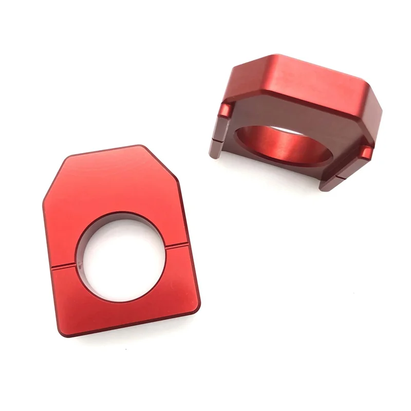 Motorcycle CNC Rear Chain Adjuster Axle Block for CR125R CR250R CRF250R CRF250X CRF450R CRF450X CRF450RX Red