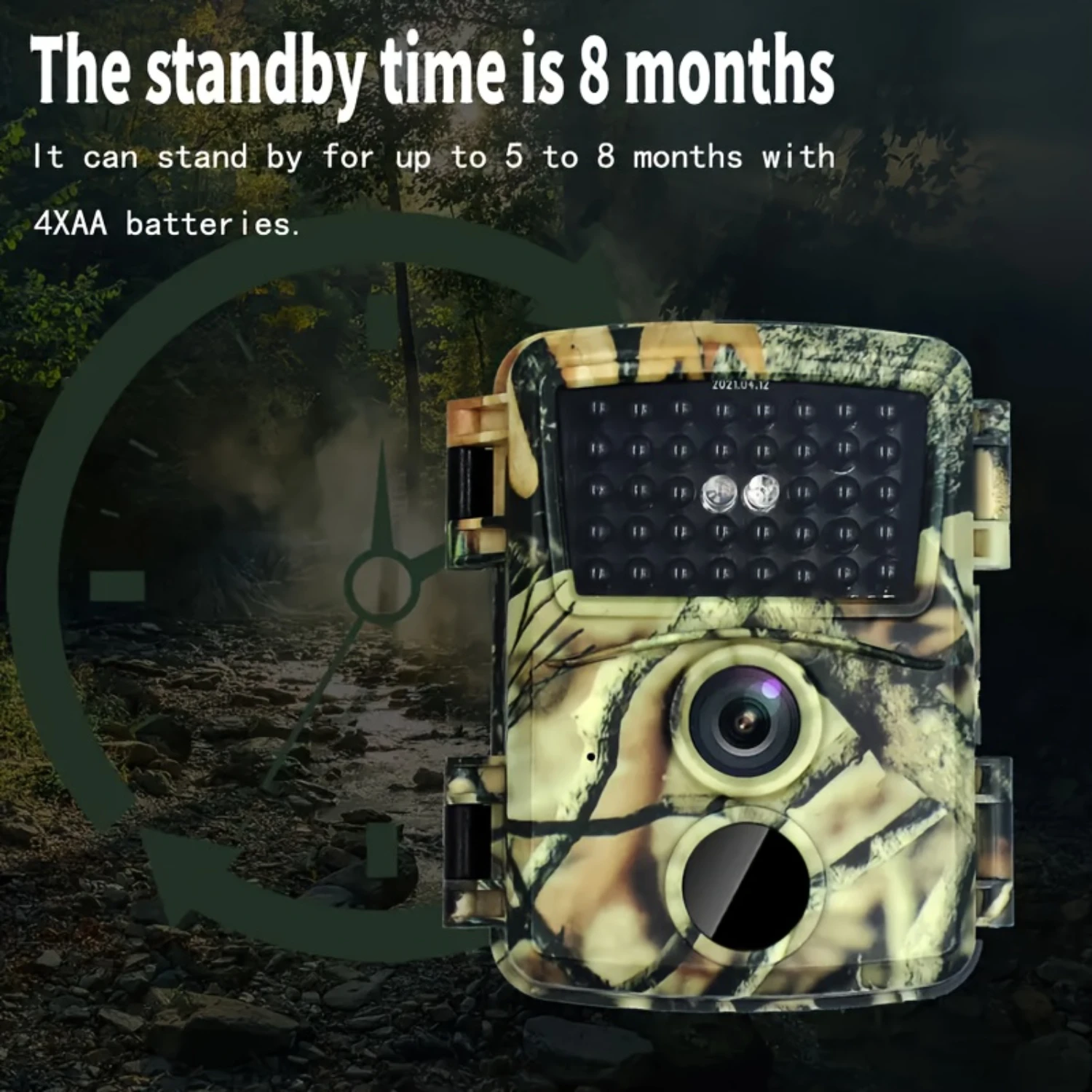 Outdoor Mini Infrared Camera Night Vision For Hunting, High-definition Waterproof Mini Camera For Tracking Wild Animals, 4 Batte